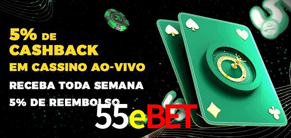 Promoções do cassino ao Vivo 55ebet